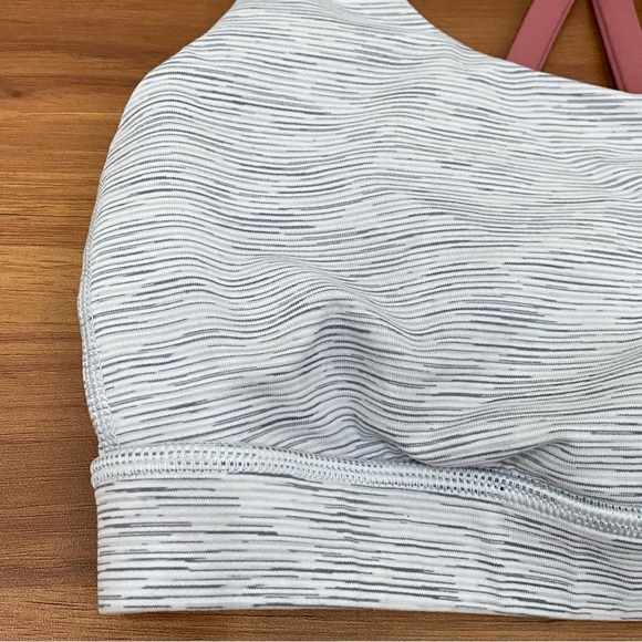 LULULEMON Energy Bra in Wee Are From Space Nimbus Battleship/Pink Puff Size 4 - Picture 8 of 13